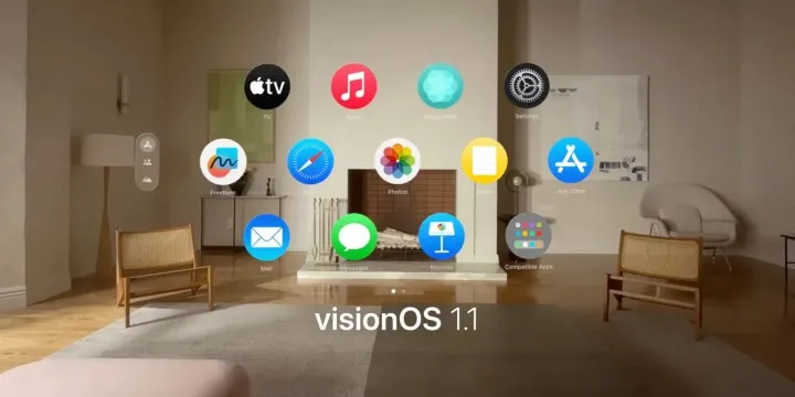 Première mise à jour majeure pour Apple Vision Pro : quelles sont les nouveautés de visionOS 1.1 ?